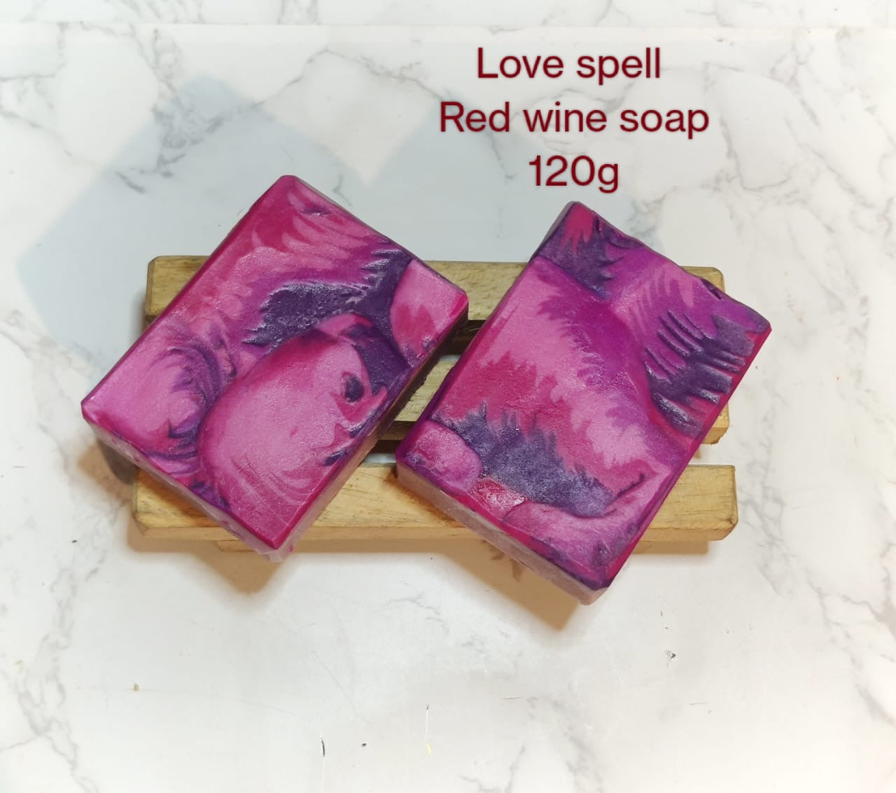 Love spell red wine soap -120 gm