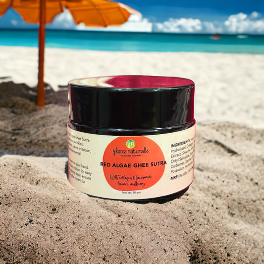 Red algae ghee sutra-50 gm|Day & night cream | skin lightening |anti aging | Anti inflammatory |Hydration | nourishment