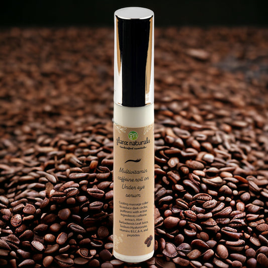 Multi vitamin caffeine roll on under eye serum