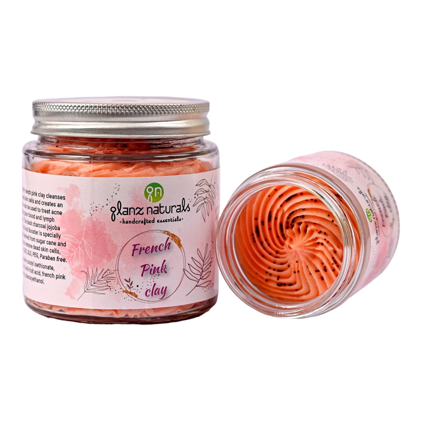 French Pink Clay Fluffy  Whipped Cream Soap