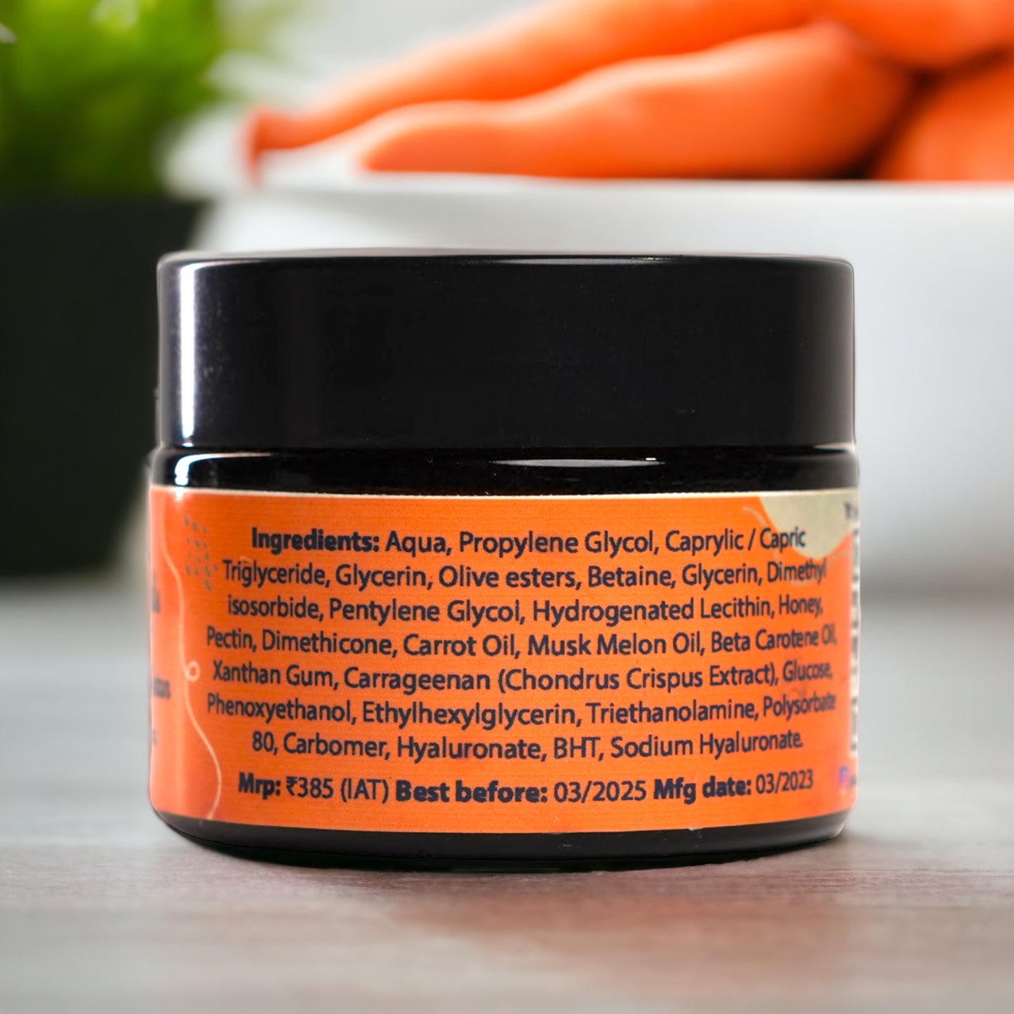 Beta carotene detan carrot face cream - 50 gm