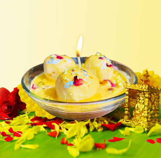 Festive Rasmalai sweet candle (6 PCS)