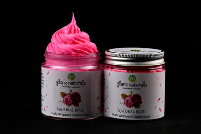 Natural Rose Fluffy Whipped Cream Soap