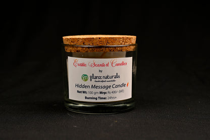 Hidden message candle