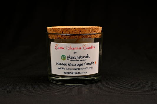 Hidden message candle